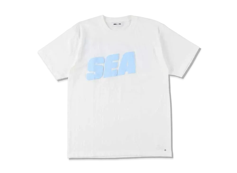 SNKRDUNK × WIND AND SEA Tee SEA "White/Blue"