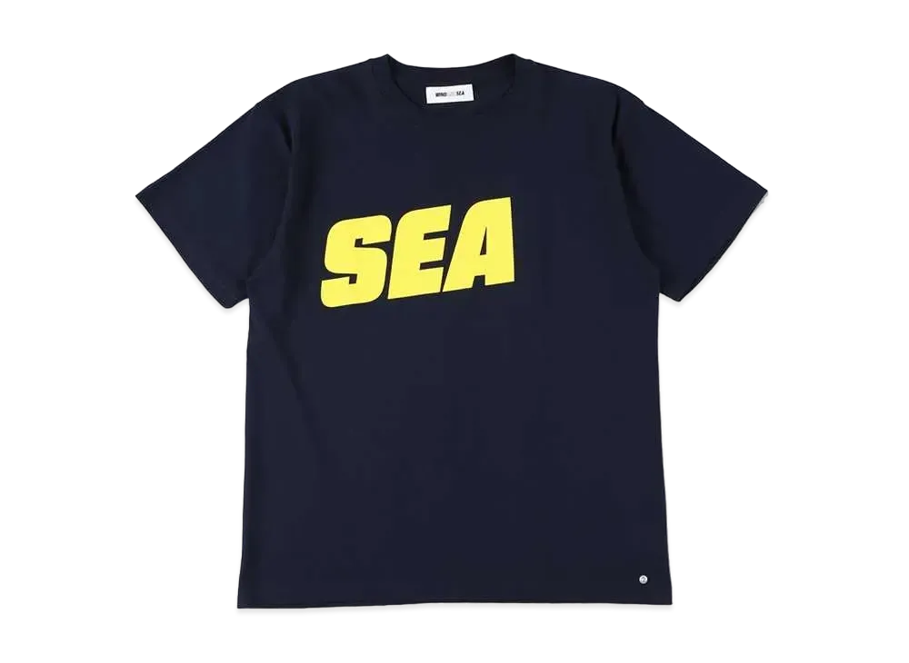 SNKRDUNK × WIND AND SEA Tee SEA "Navy/Yellow"