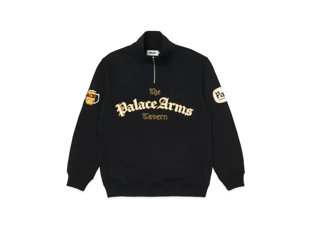 PALACE PUB GRUB FUNNEL NECK "Black"