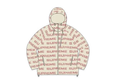 Supreme Logo Ripstop Hooded Track Jacket "Natural"