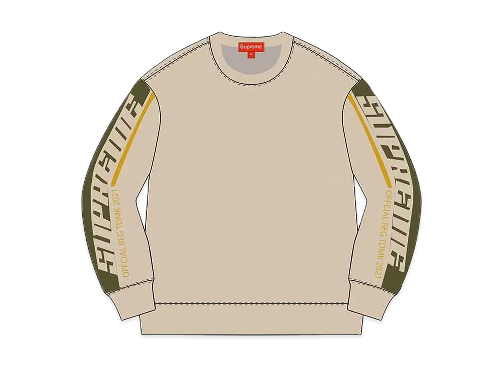 Supreme Sleeve Stripe Sweater "Tan"