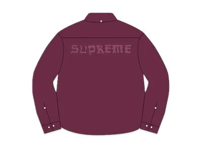 Supreme Appliqué Denim Shirt "Purple"