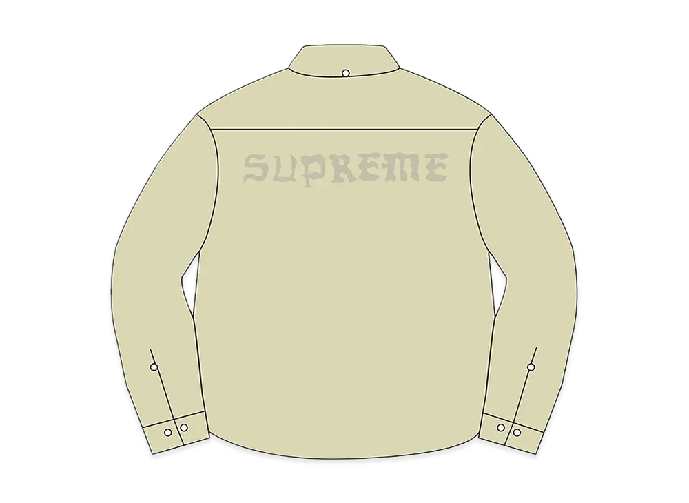 Supreme Appliqué Denim Shirt "Natural"