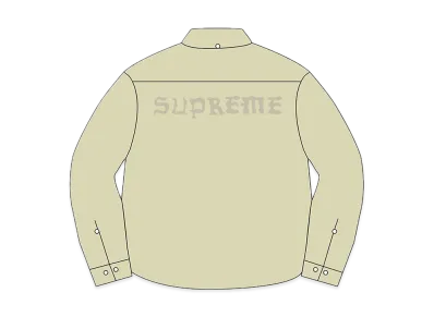 Supreme Appliqué Denim Shirt "Natural"