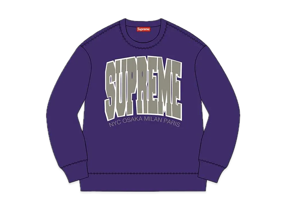 Supreme Cities Arc Crewneck "Purple"