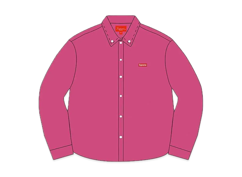 Supreme Small Box Twill Shirt "Pink"