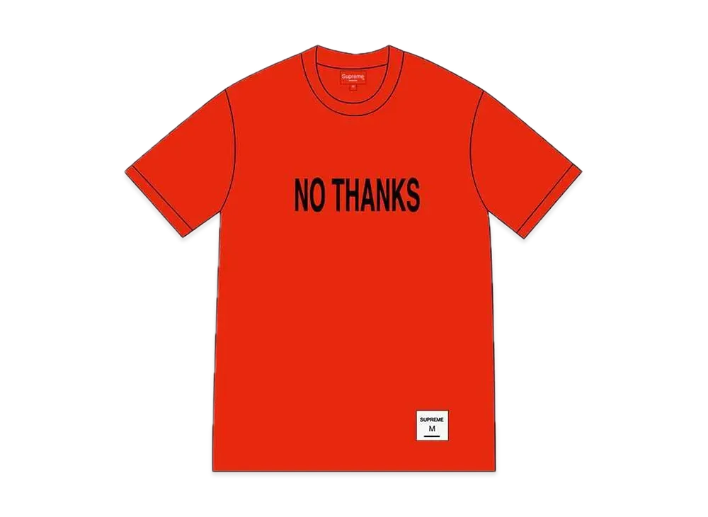 Supreme No Thanks S/S Top "Red"