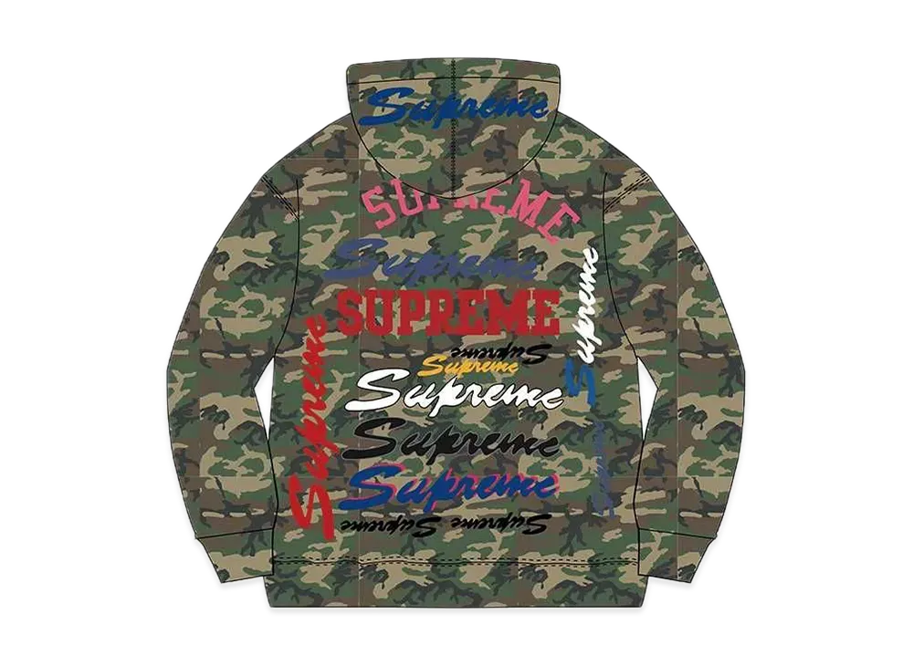 Supreme Multi Logo Hooded Sweatshirt "Camo"