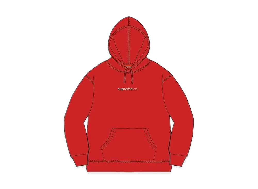 Supreme Number One Hooded Sweatshirt "Red"