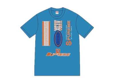 Supreme Multi Logos Tee "Blue"