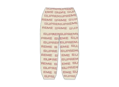 Supreme Logo Ripstop Track Pant "Natural"