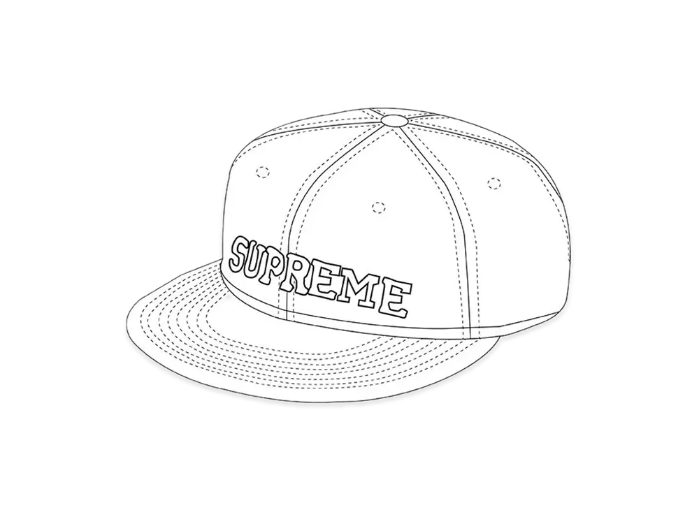 Supreme Shattered Logo 5-Panel "White"