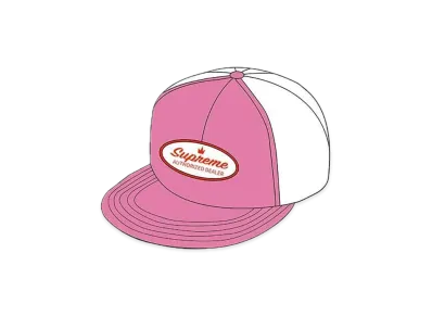 Supreme Authorized Mesh Back 5-Panel "Pink" (21FW)
