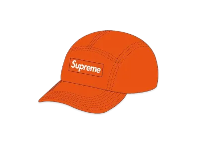 Supreme Washed Chino Twill Camp Cap "Neon Red"(21FW)