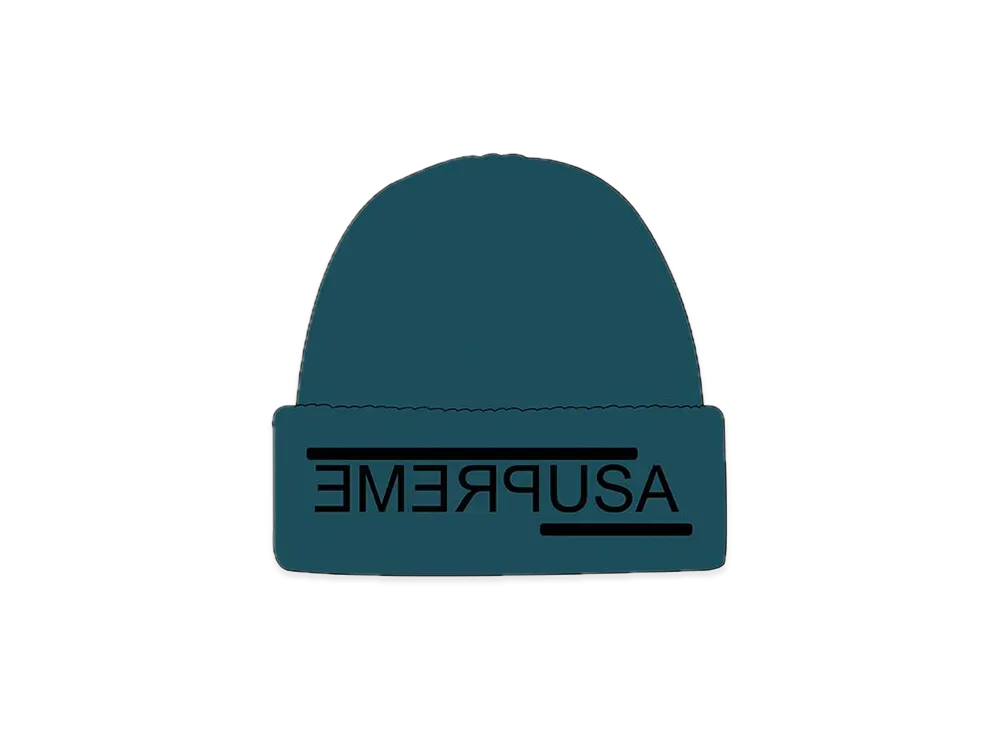 Supreme USA Beanie "Work Teal"