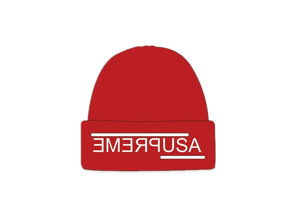 Supreme USA Beanie "Red"
