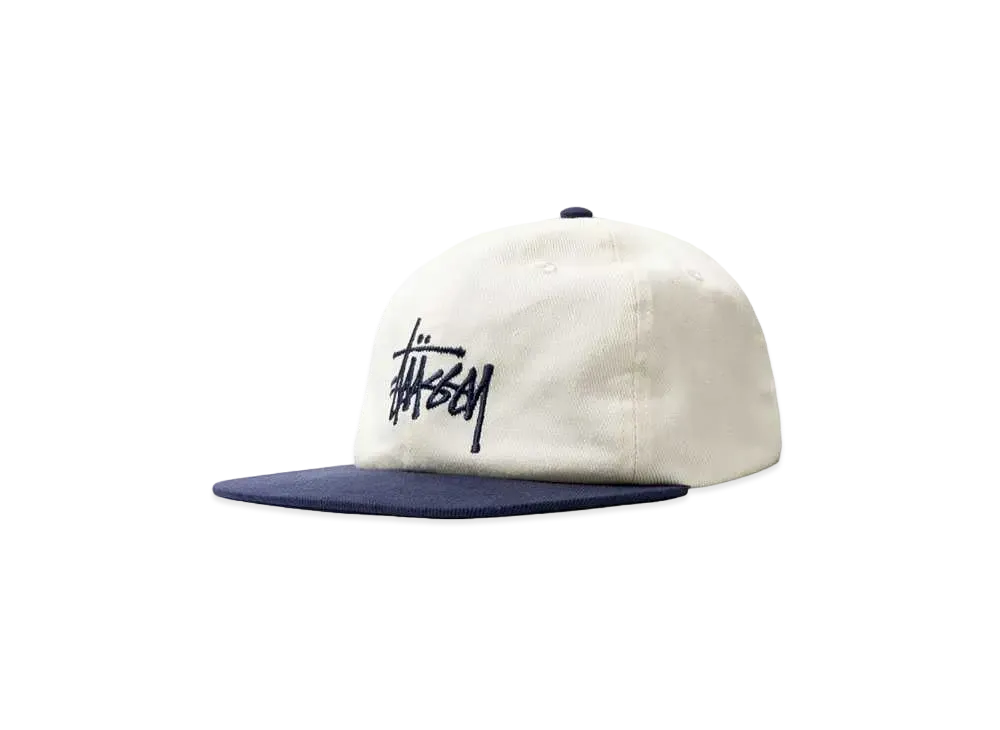 Stussy 2TONE TEAM STRAPBACK CAP "Natural"