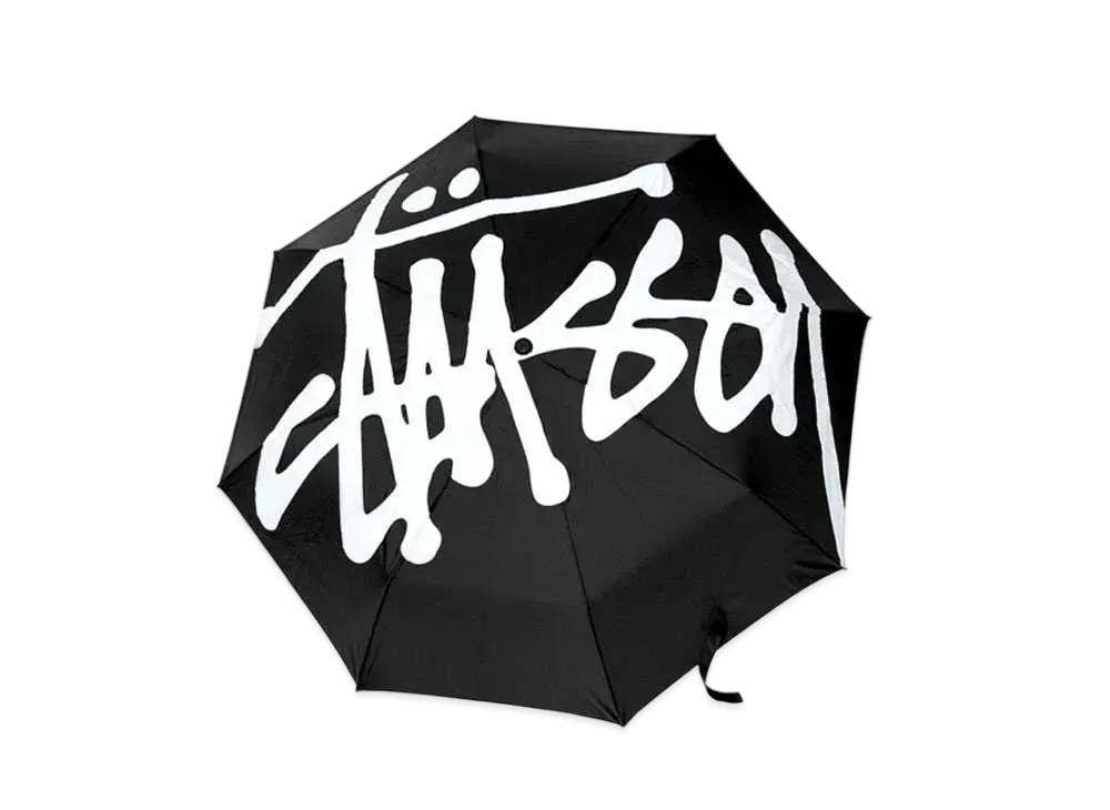 Stussy BIG LOGO UMBRELLA "Black"