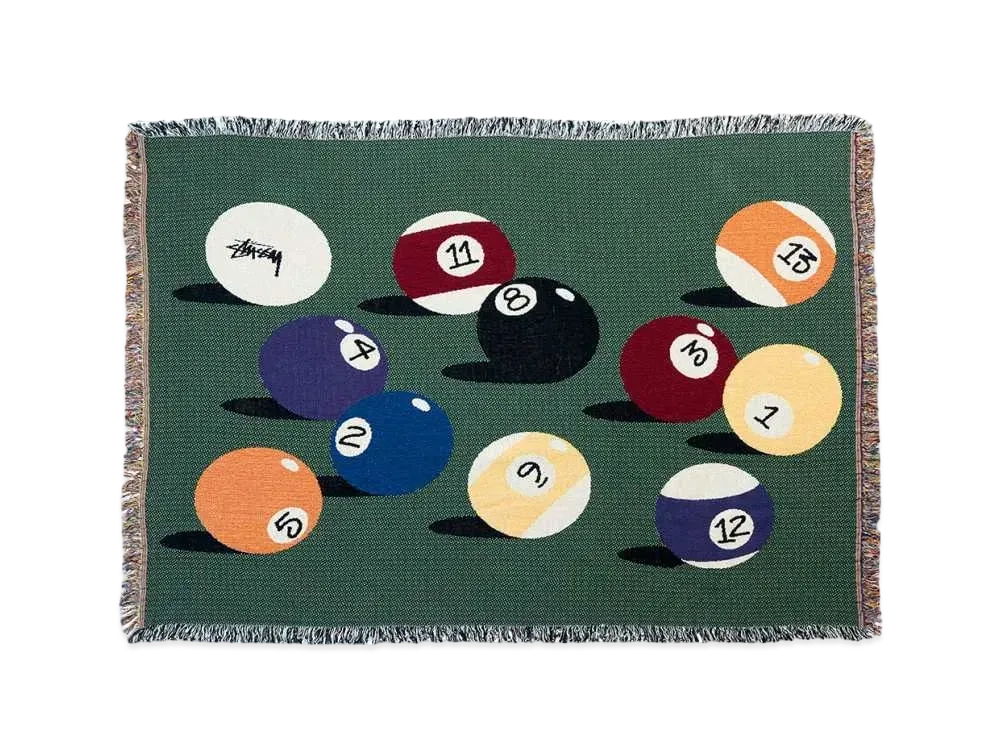 Stussy BILLIARDS TAPESTRY BLANKET "Green"