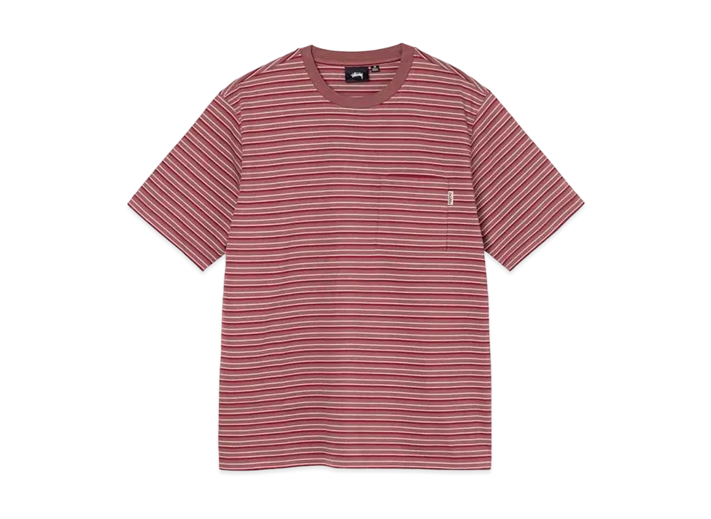Stussy CLASSIC STRIPED CREW "Brick"