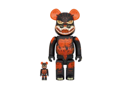 Bearbrick Godzilla VS Destroyer version Godzilla (Meltdown: Clear Orange Ver.)100% & 400%