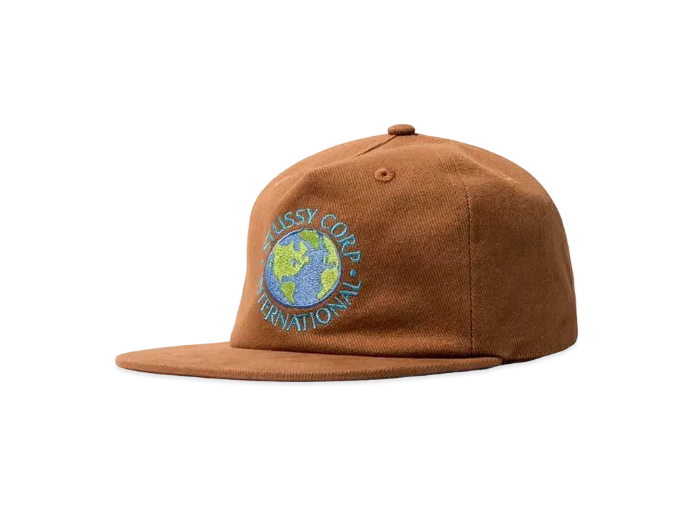 Stussy UTOPIA STRAPBACK CAP "Brown"