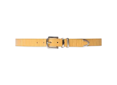 Stussy GATOR LEATHER DRESS BELT "Tan"