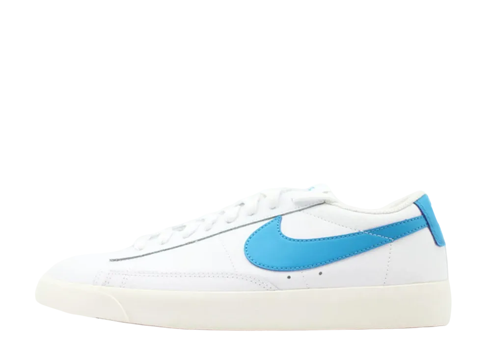 Nike Blazer Low Leather "White/Laser Blue/Sail"