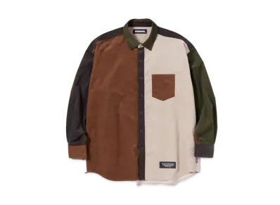 NEIGHBORHOOD CORD / C-SHIRT . LS "Brown"