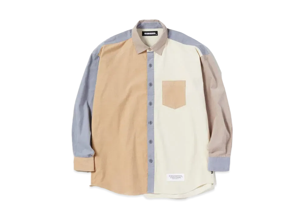 NEIGHBORHOOD CORD / C-SHIRT . LS "Beige"