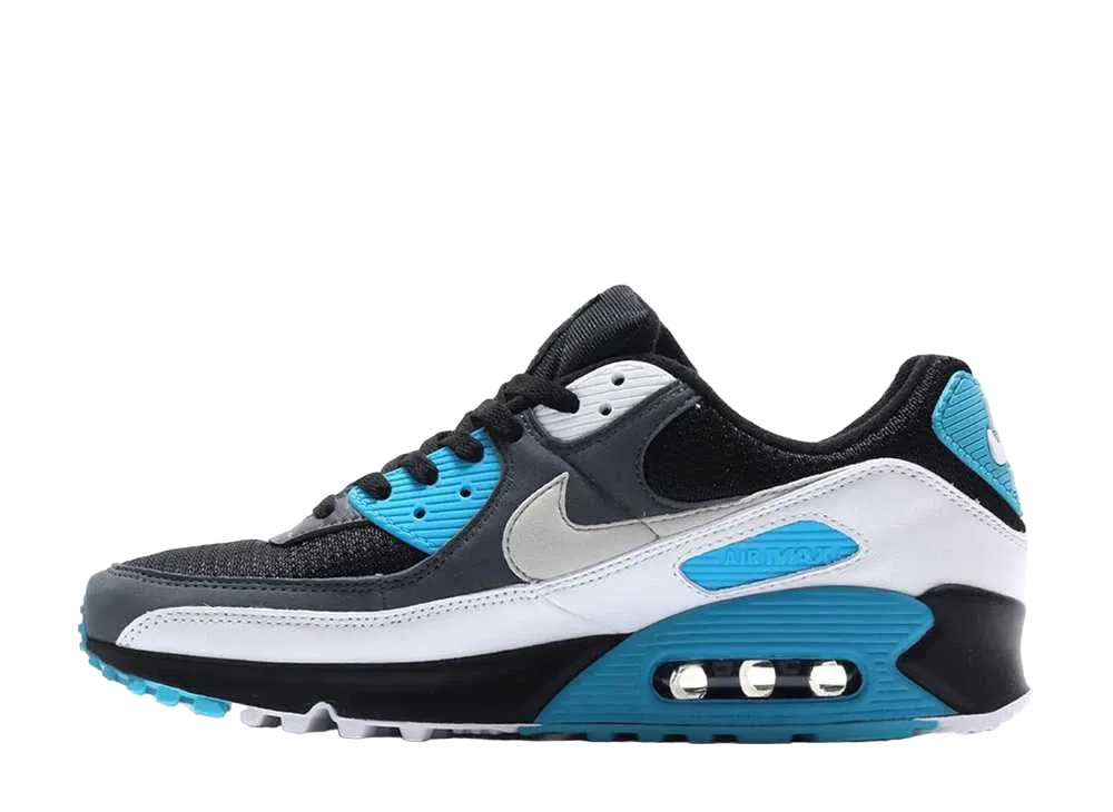 NIKE AIR MAX 90 "BLACK/BLUE/WHITE"