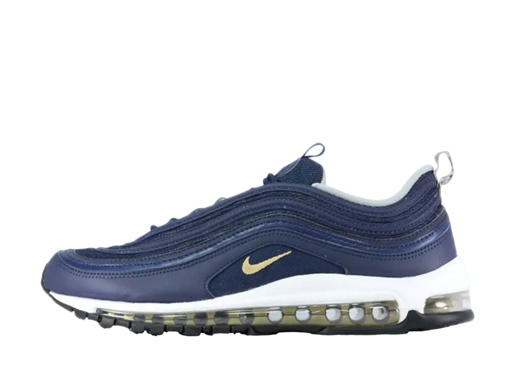 ナイキ エアマックス97 "ミッドナイトネイビー/メタリックゴールド"