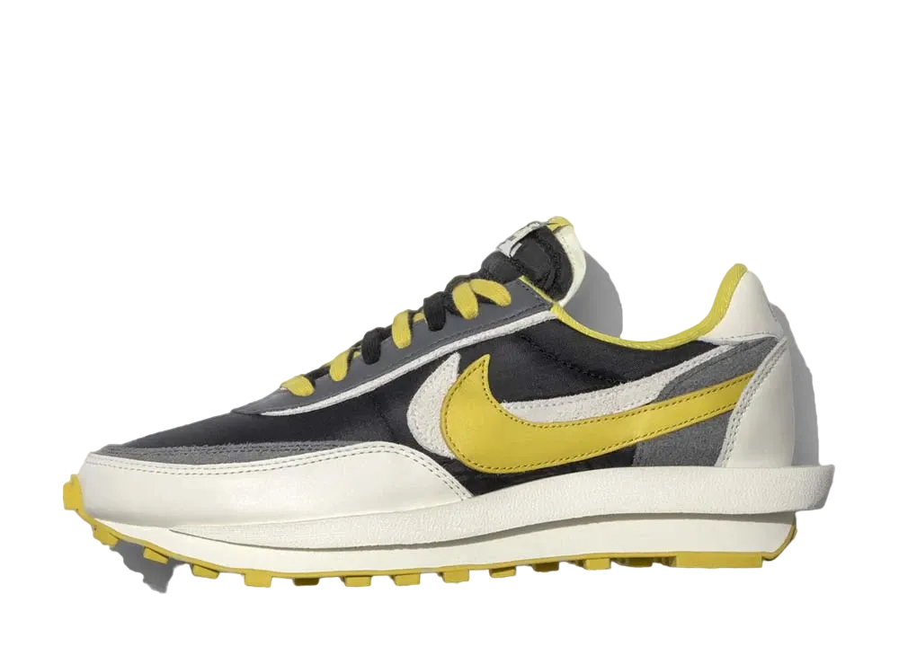 UNDERCOVER × sacai × Nike LD Waffle "Black/Sail-Dark Grey-Bright Citron"