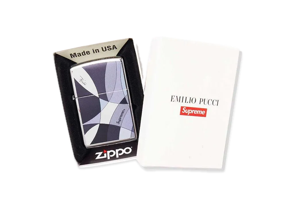Supreme x Emilio Pucci Zippo "Black"