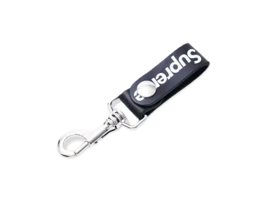 Supreme Leather Key Loop "Black"