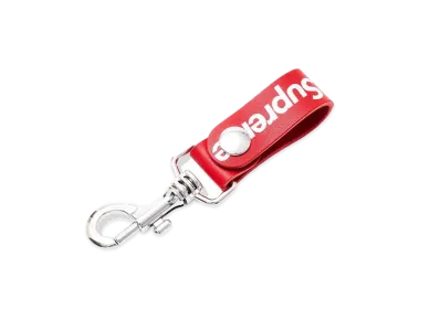 Supreme Leather Key Loop "Red"
