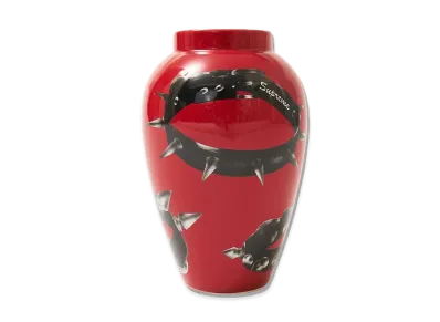 Supreme Studded Collars Vase "Red"
