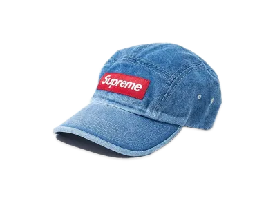 Supreme Washed Chino Twill Camp Cap "Denim"(21SS)