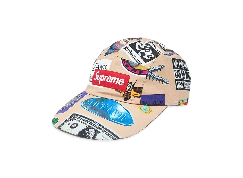 Supreme GORE-TEX Long Bill Camp Cap "Tan Stickers"