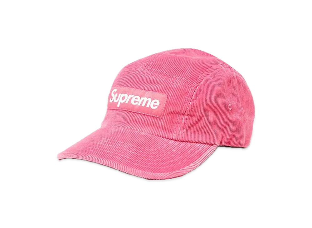 Supreme Fine Wale Corduroy Camp Cap "Pink"