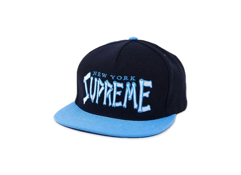 シュプリーム ボーンズ ロゴ 5パネル "ネイビー"