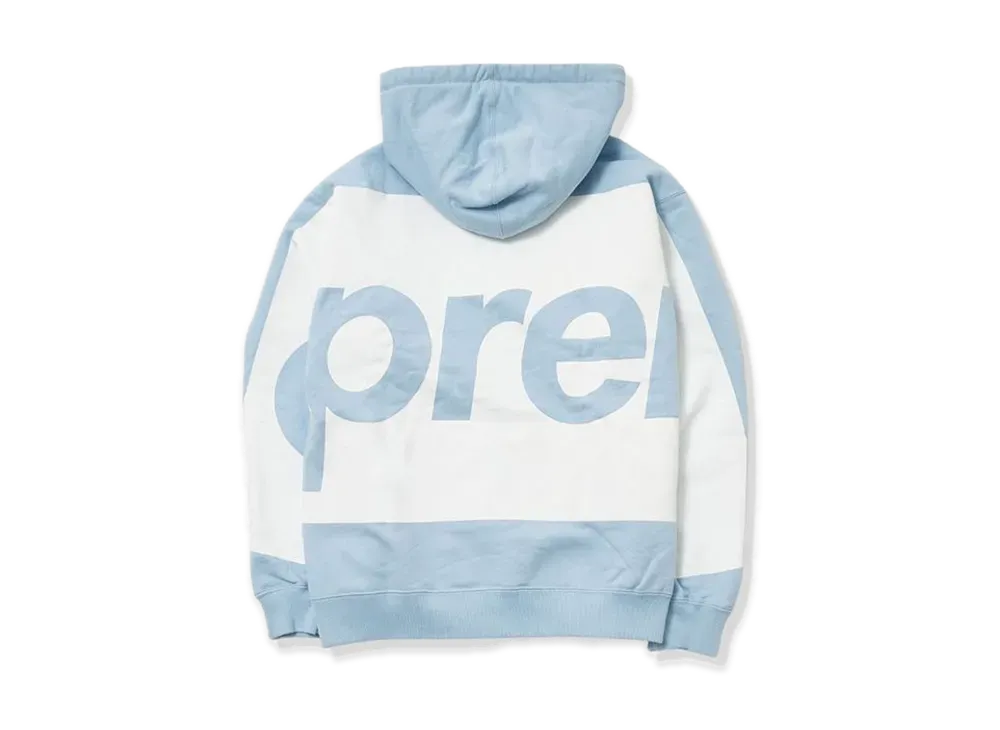 Supreme Big Logo Hooded Sweatshirt "Blue"