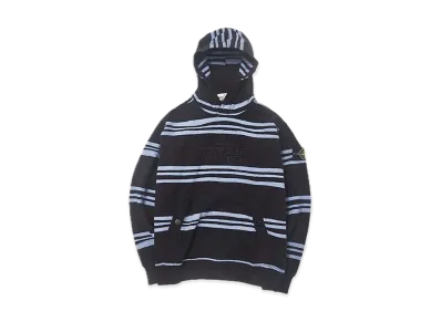 Supreme / Stone Island Warp Stripe Hooded Sweatshirt "Black"