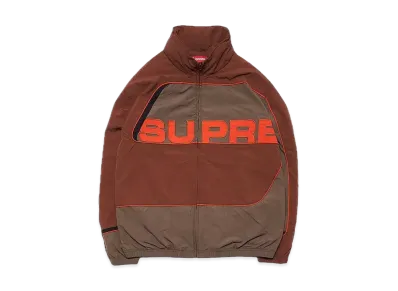 Supreme S Paneled Track Jacket "Brown"