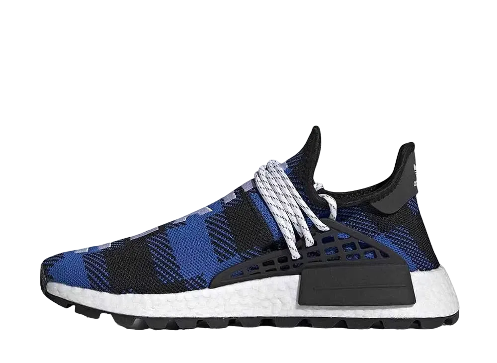 ビリオネアボーイズクラブ × ファレル・ウィリアムス × アディダス HU NMD "ブルー プレイド"