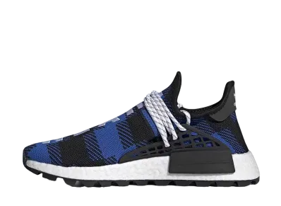 ビリオネアボーイズクラブ × ファレル・ウィリアムス × アディダス HU NMD "ブルー プレイド"