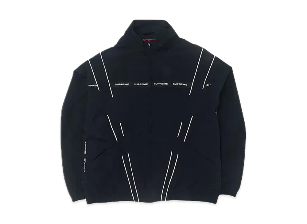 Supreme Cross Paneled Track Jacket "Black"