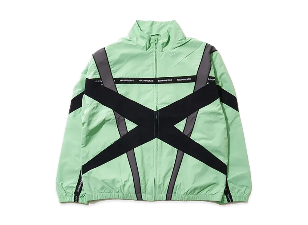 Supreme Cross Paneled Track Jacket "Mint"