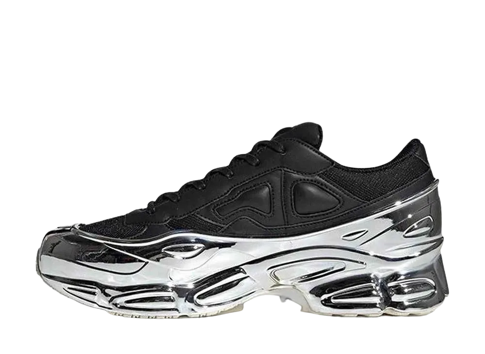 RAF SIMONS × adidas Ozweego "Black/Silver Metallic"