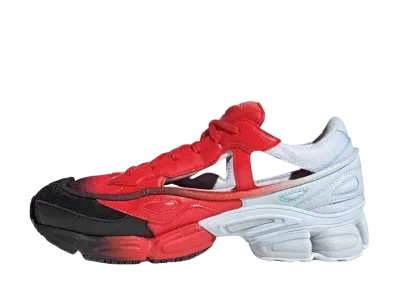 RAF SIMONS × adidas Replicant Ozweego "Red/Halo Blue"
